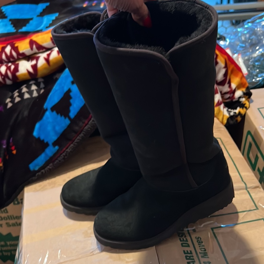 CLASSIC BLACK UGG Boots worn Once!  NO SCUFFS SCRATCHES DAMAGE
